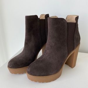 Nine West Suede Leather Ankle Boot NWOT